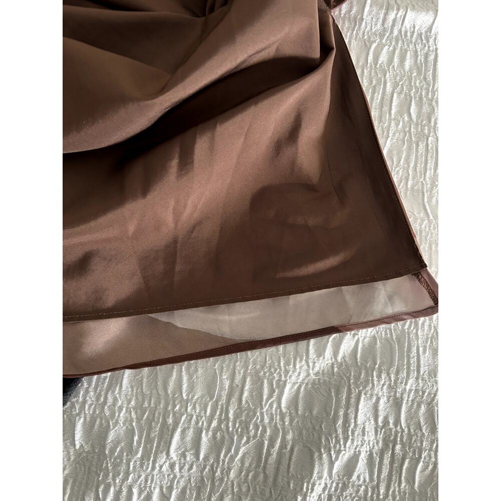 Slate & Willow Abstract Satin Slip Skirt- XL - Picture 6 of 8